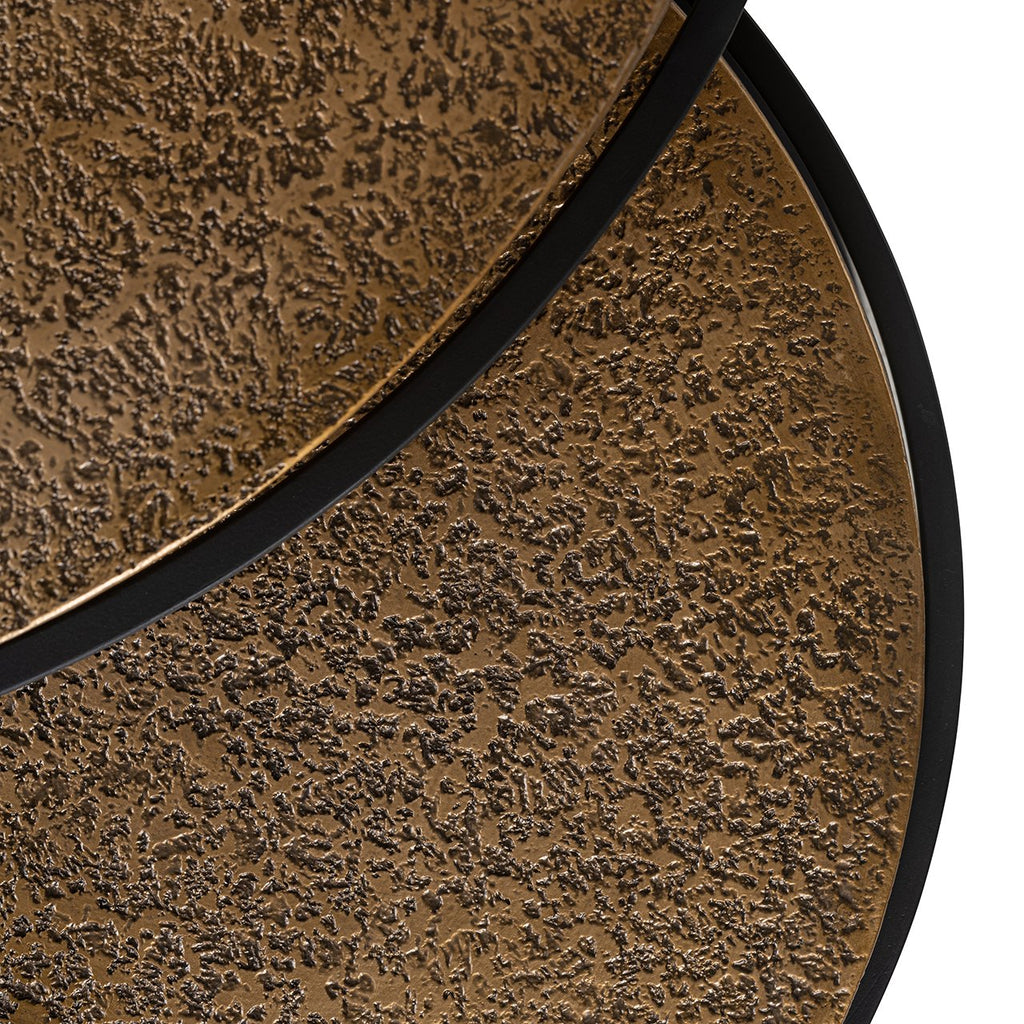 Derby coffee table set of 2 (Black/gold)