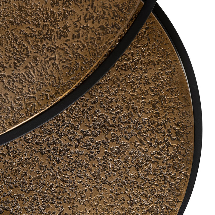 Derby coffee table set of 2 (Black/gold)