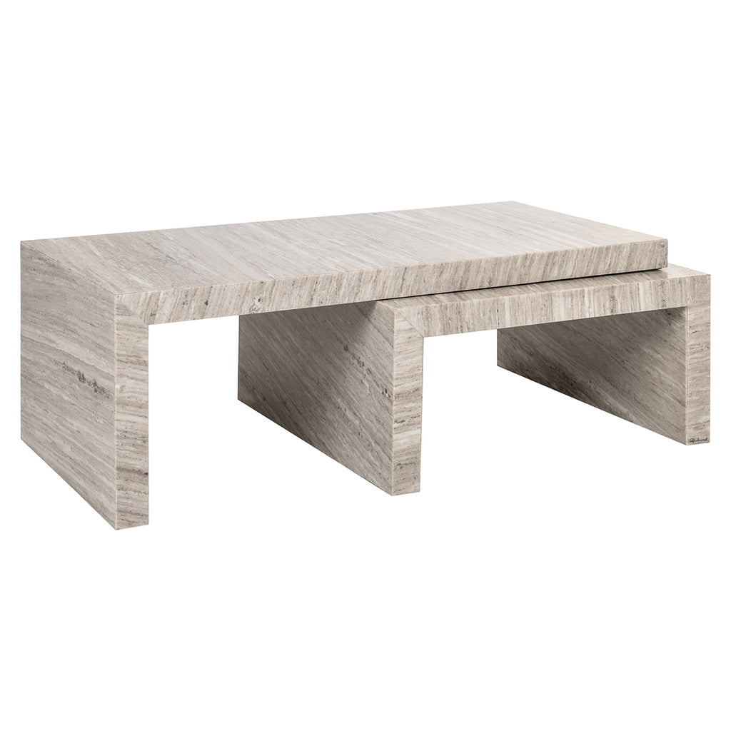 Richmond Interiors Couchtisch Novaz – Sand (2er-Set)