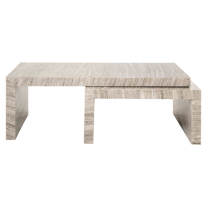Richmond Interiors Couchtisch Novaz – Sand (2er-Set)