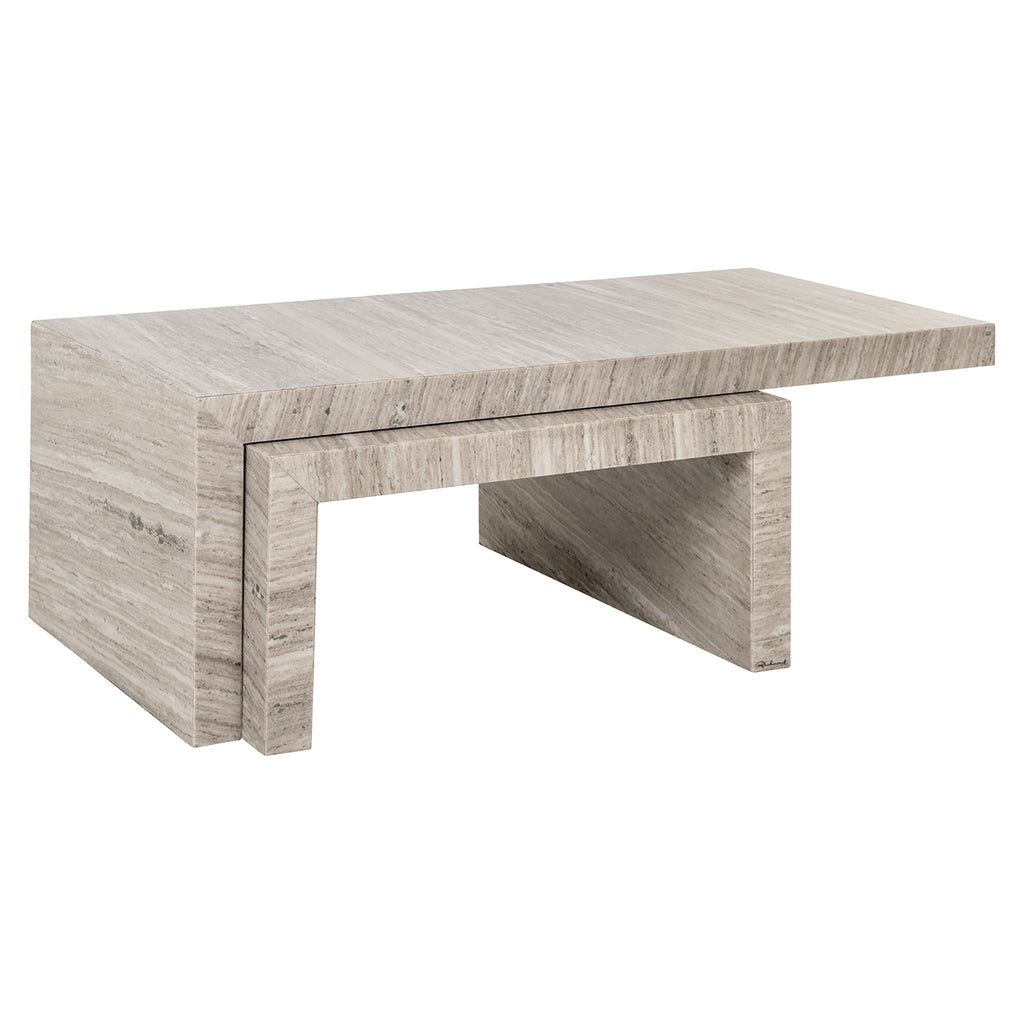 Richmond Interiors Couchtisch Novaz – Sand (2er-Set)