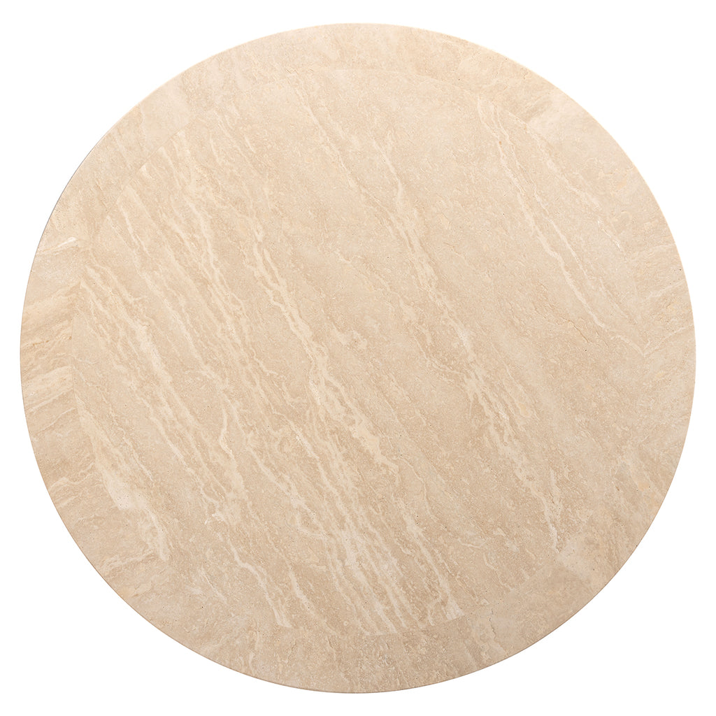 Salontafel rond Biltmore Italiaans beige Travertijn (Beige)