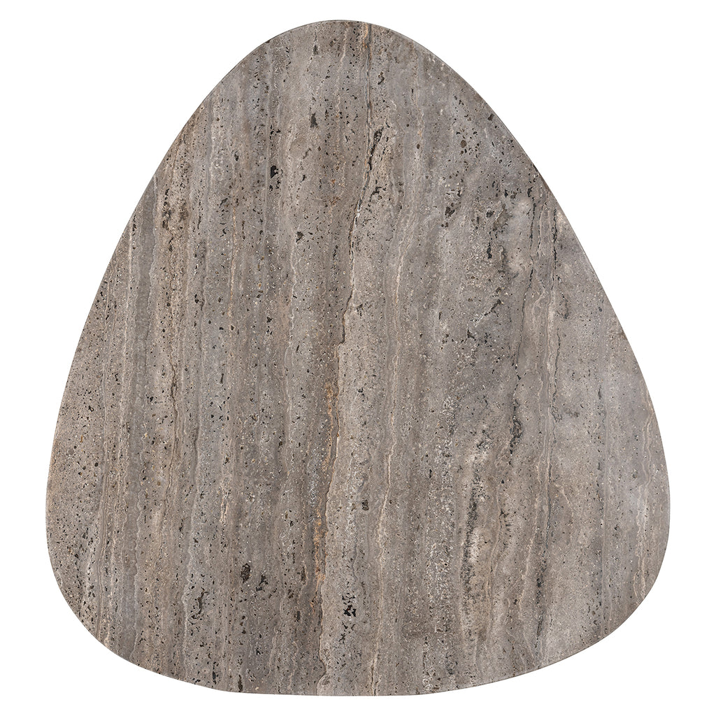 Spencer coffee table set of 2 beige/grey travertine (Beige)