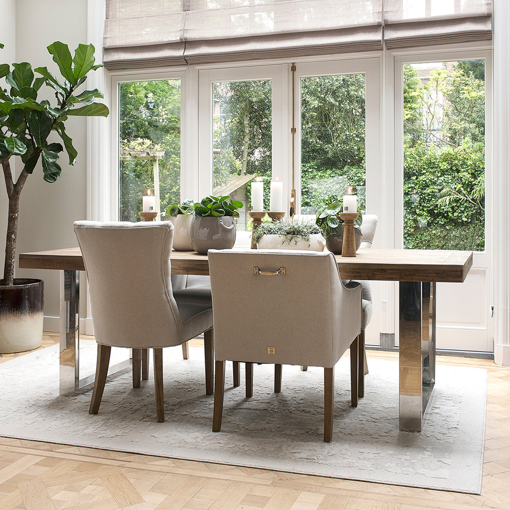 Rivièra Maison Esszimmerstuhl Savile Row Flanders Flax Oxford Weave