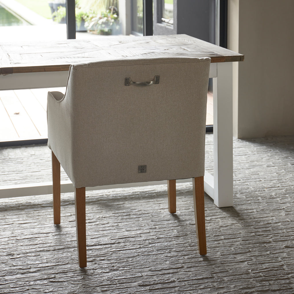 Rivièra Maison Esszimmerstuhl Savile Row Flanders Flax Oxford Weave