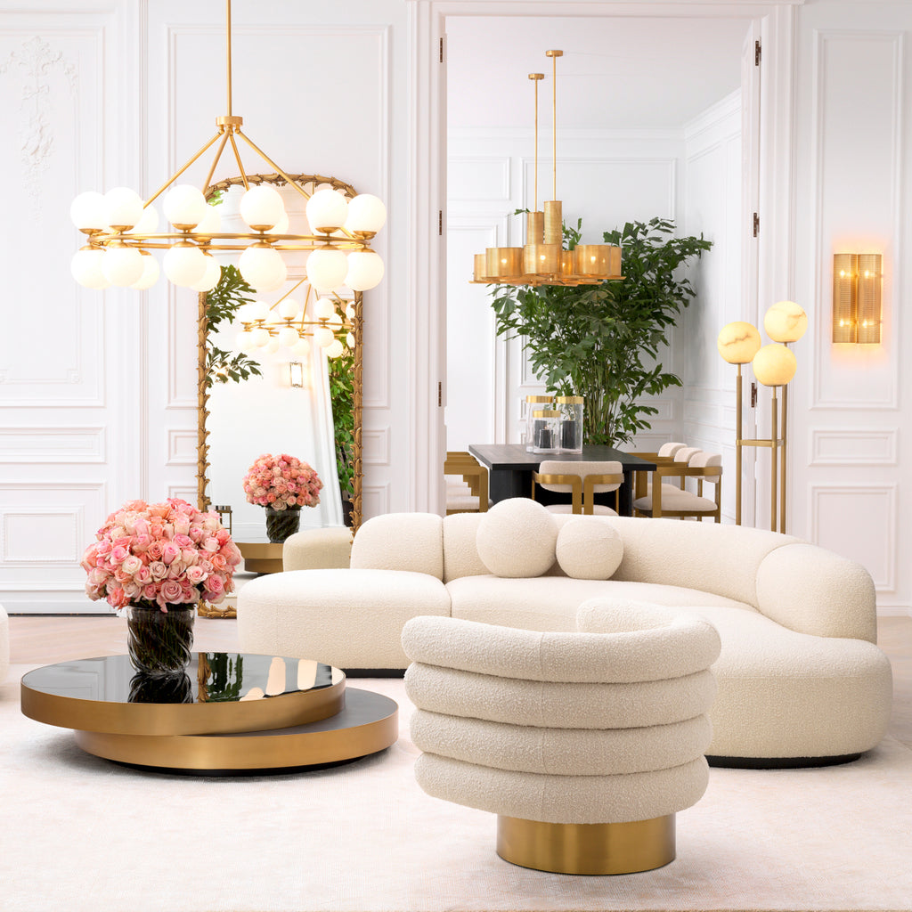 Eichholtz Sofa Bj√∂rn L - Boucl√© Cream