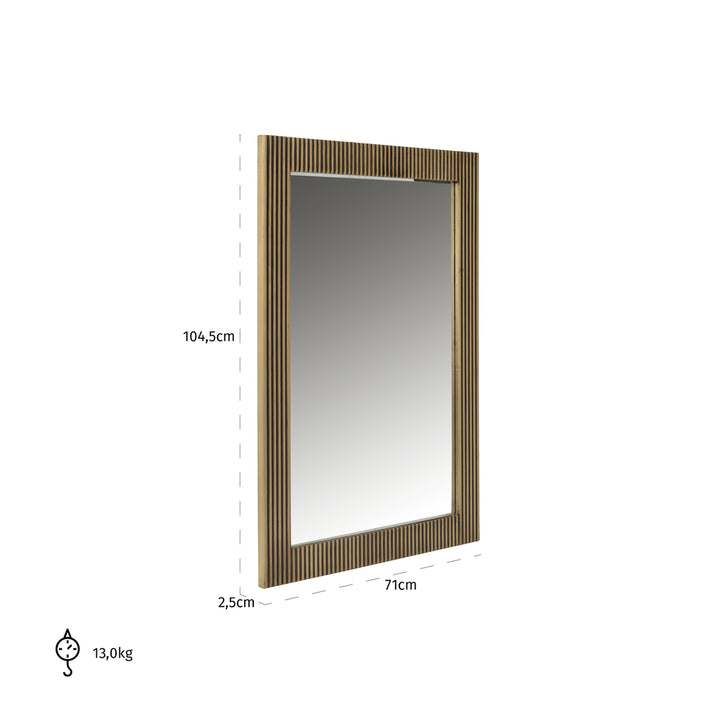 Richmond Mirror Ironville Rectangular (Gold)