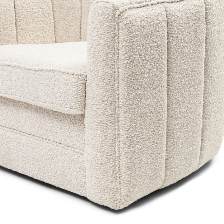 Rivièra Maison Fauteuil St. Lewis Swivel White Sand Bouclé