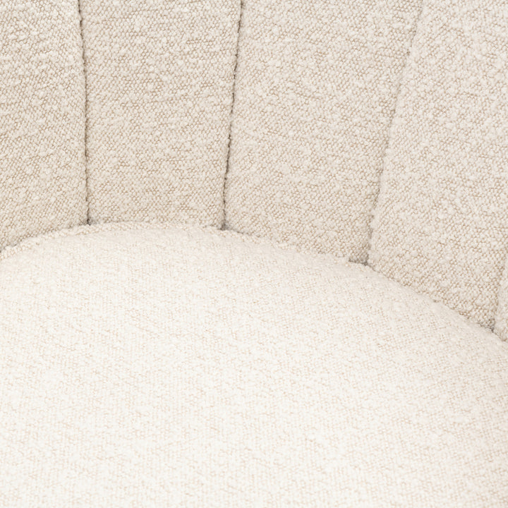 Rivièra Maison Fauteuil St. Lewis Swivel White Sand Bouclé
