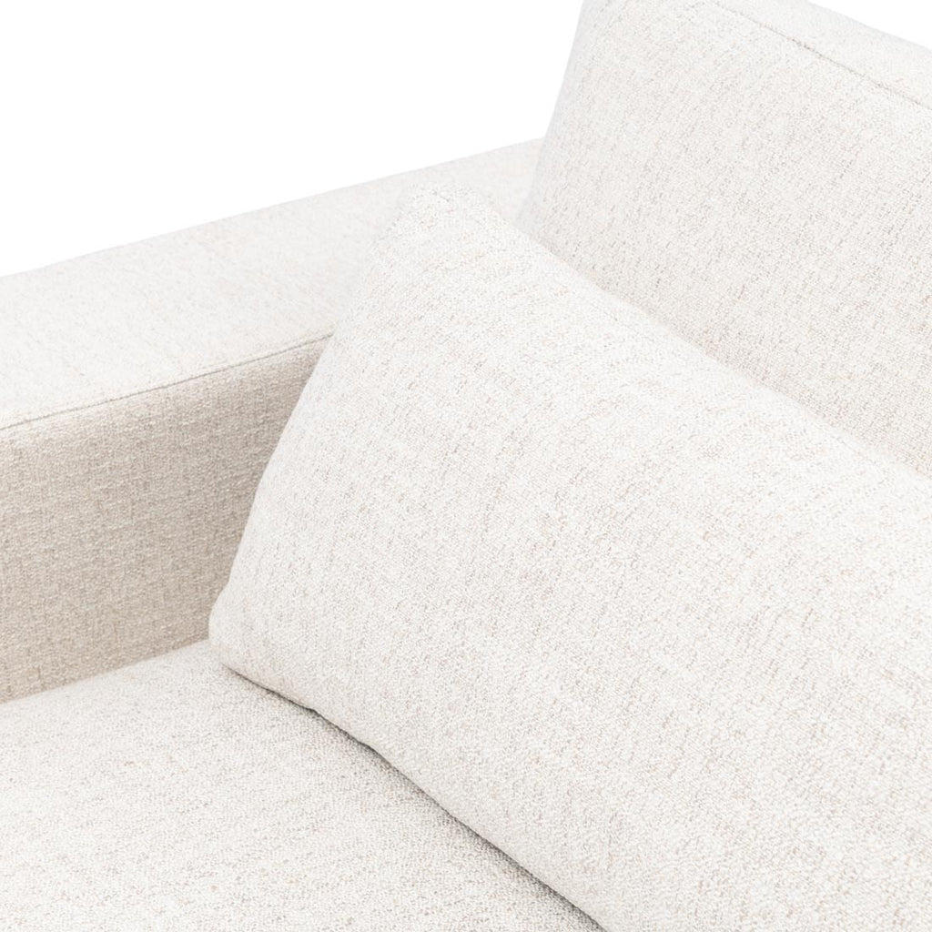 Rivièra Maison Stephen Eckarm links, sattes Tweed-Antikweiß