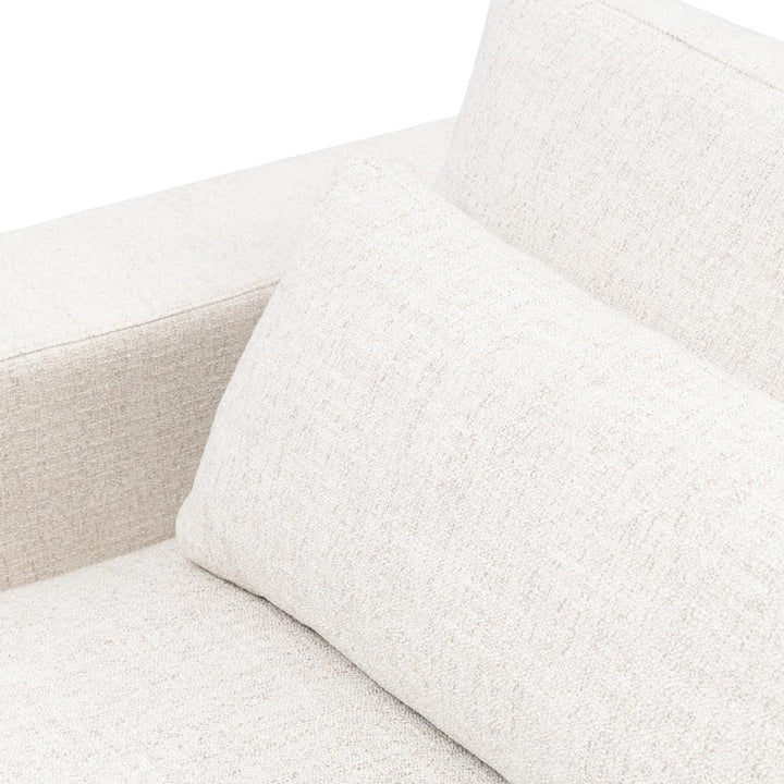 Rivièra Maison Stephen Eckarm links, sattes Tweed-Antikweiß