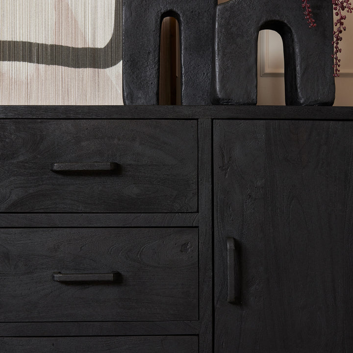 Omaha Black Sideboard | 220 cm