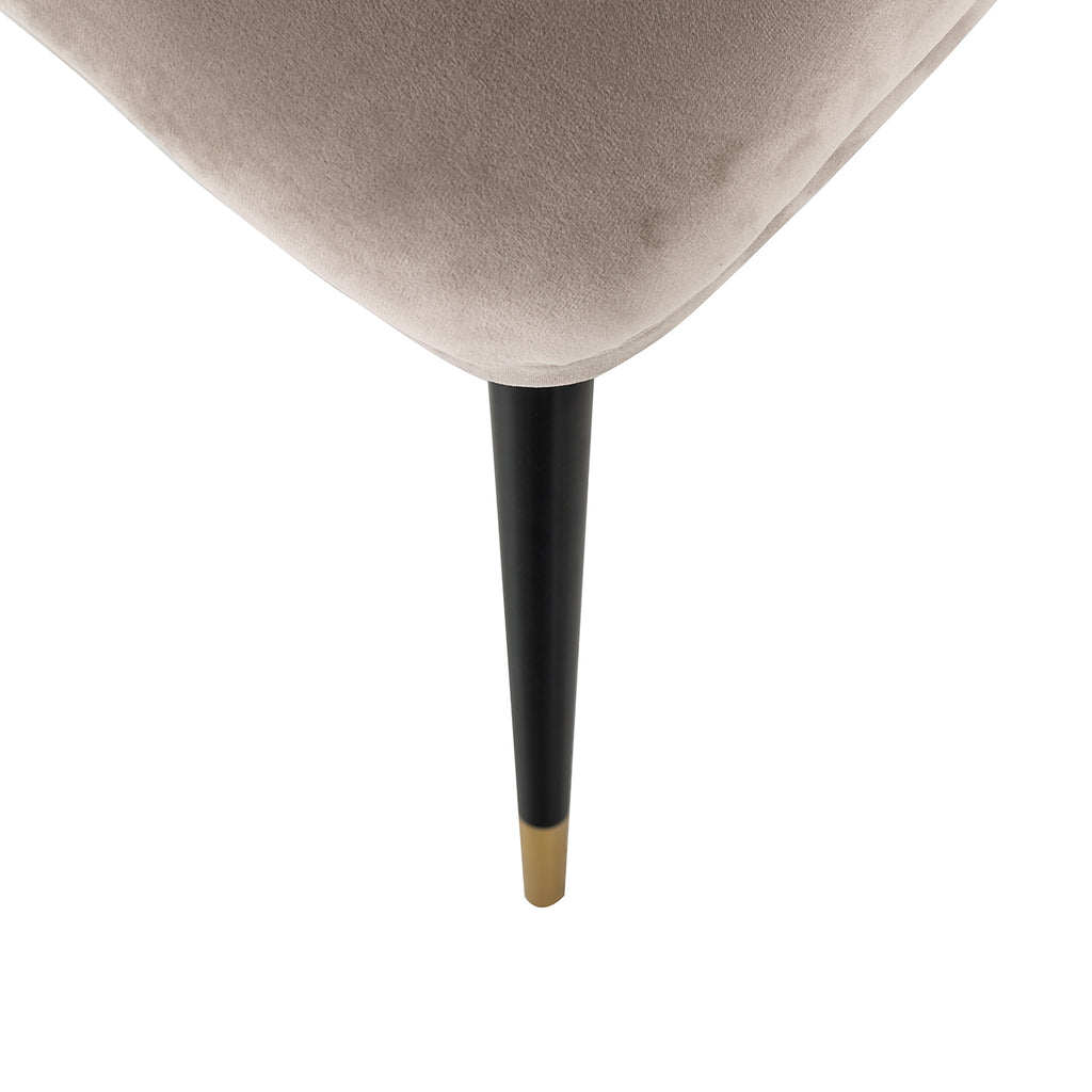 Chair Alicia khaki velvet fire retardant (FR-Quartz 903 Khaki)