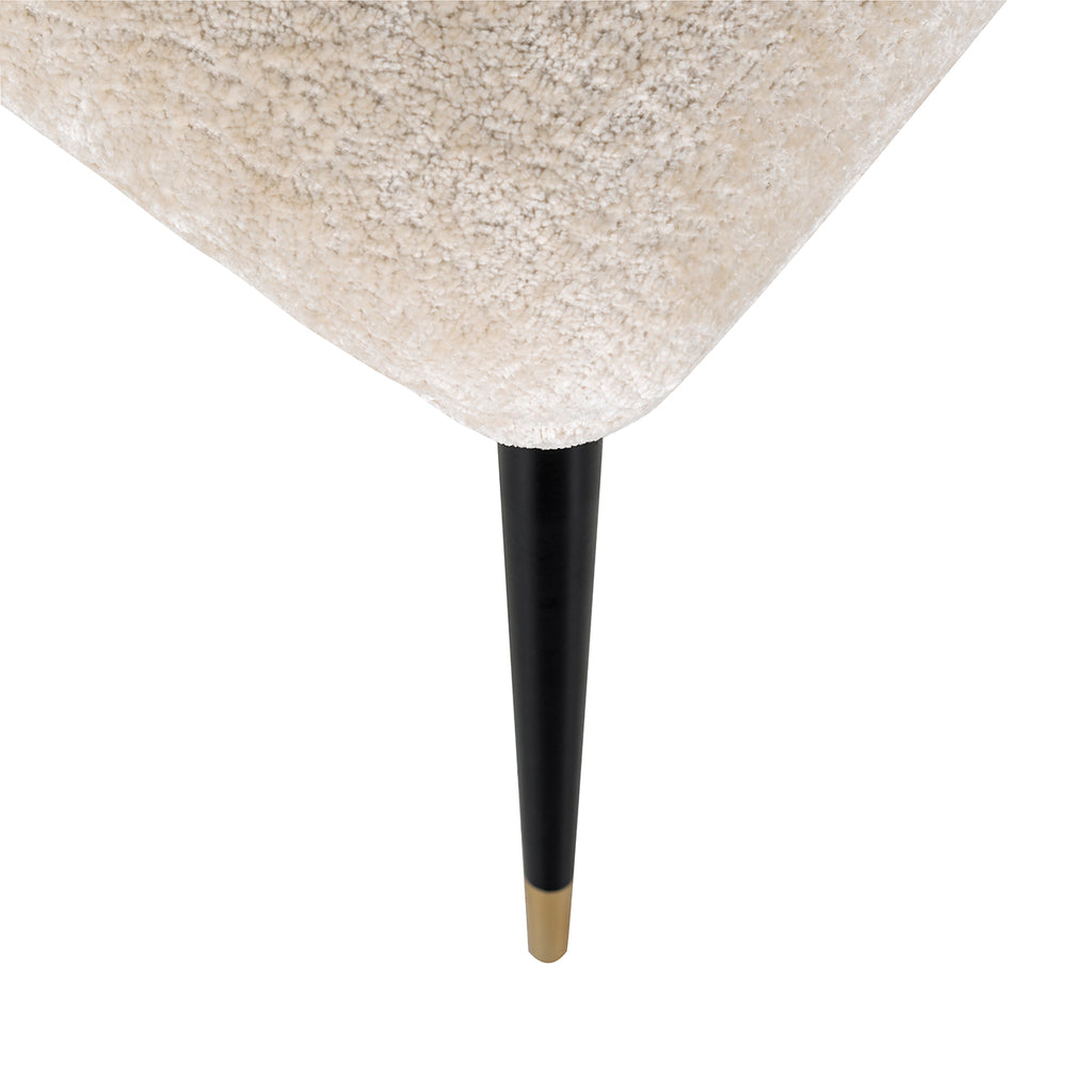 Chair Alicia white chenille flame retardant (FR-Bergen 900 white chenille)