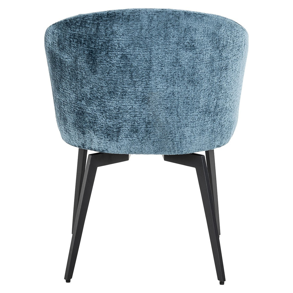 Stuhl Amphara blau Chenille flammhemmend (Bergen 601 blau Chenille)