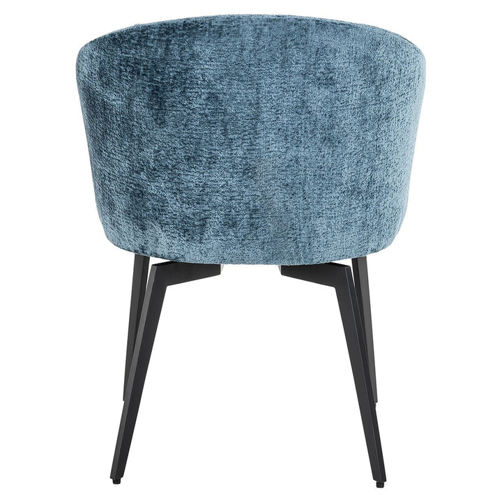 Stuhl Amphara blau Chenille flammhemmend (Bergen 601 blau Chenille)