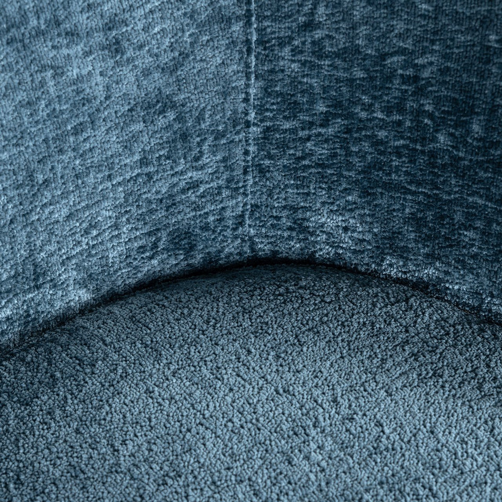 Stuhl Amphara blau Chenille flammhemmend (Bergen 601 blau Chenille)