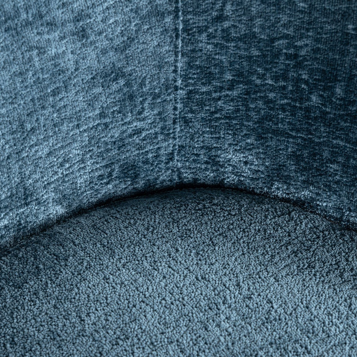 Stuhl Amphara blau Chenille flammhemmend (Bergen 601 blau Chenille)