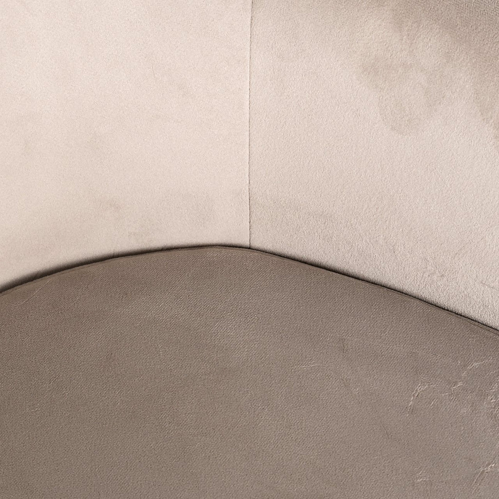 Chair Fay khaki velvet fire retardant (FR-Quartz 903 Khaki)