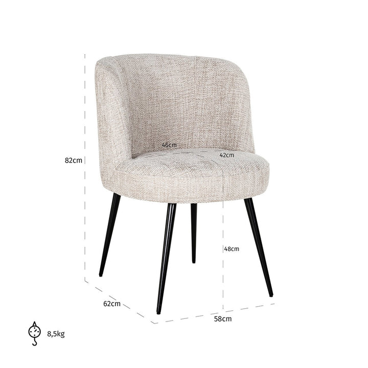 Chair Morton natural rebel (Renegade Natural 01)