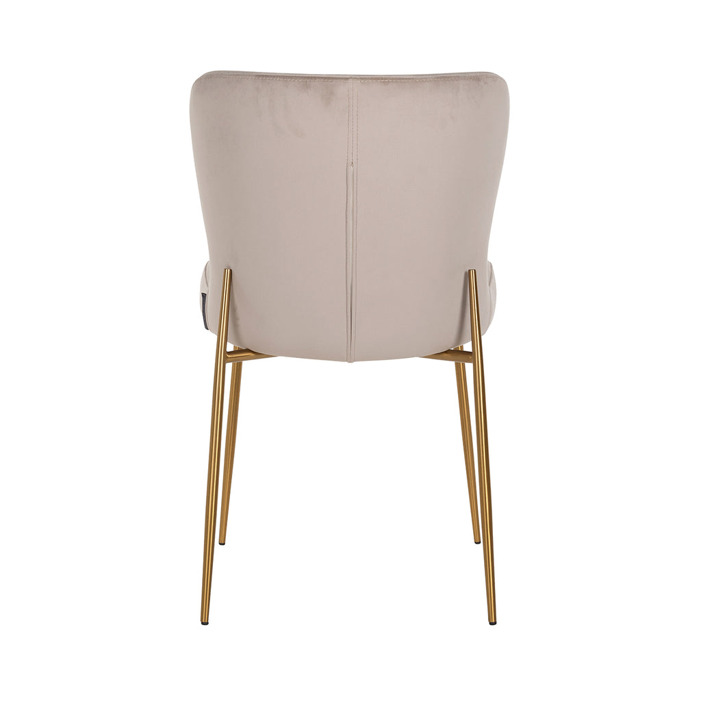 Chair Odessa khaki / brushed gold flame retardant (FR-Quartz 903 Khaki)