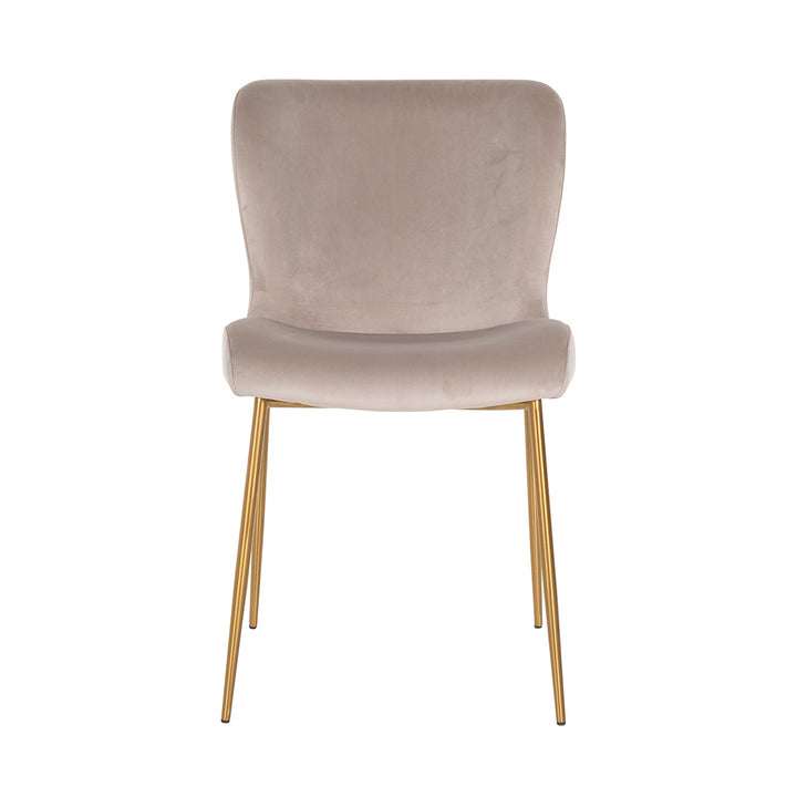 Chair Odessa khaki / brushed gold flame retardant (FR-Quartz 903 Khaki)