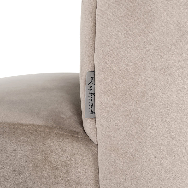 Stuhl Pippa Khaki Samt / Schwarz (Quartz Khaki 903)