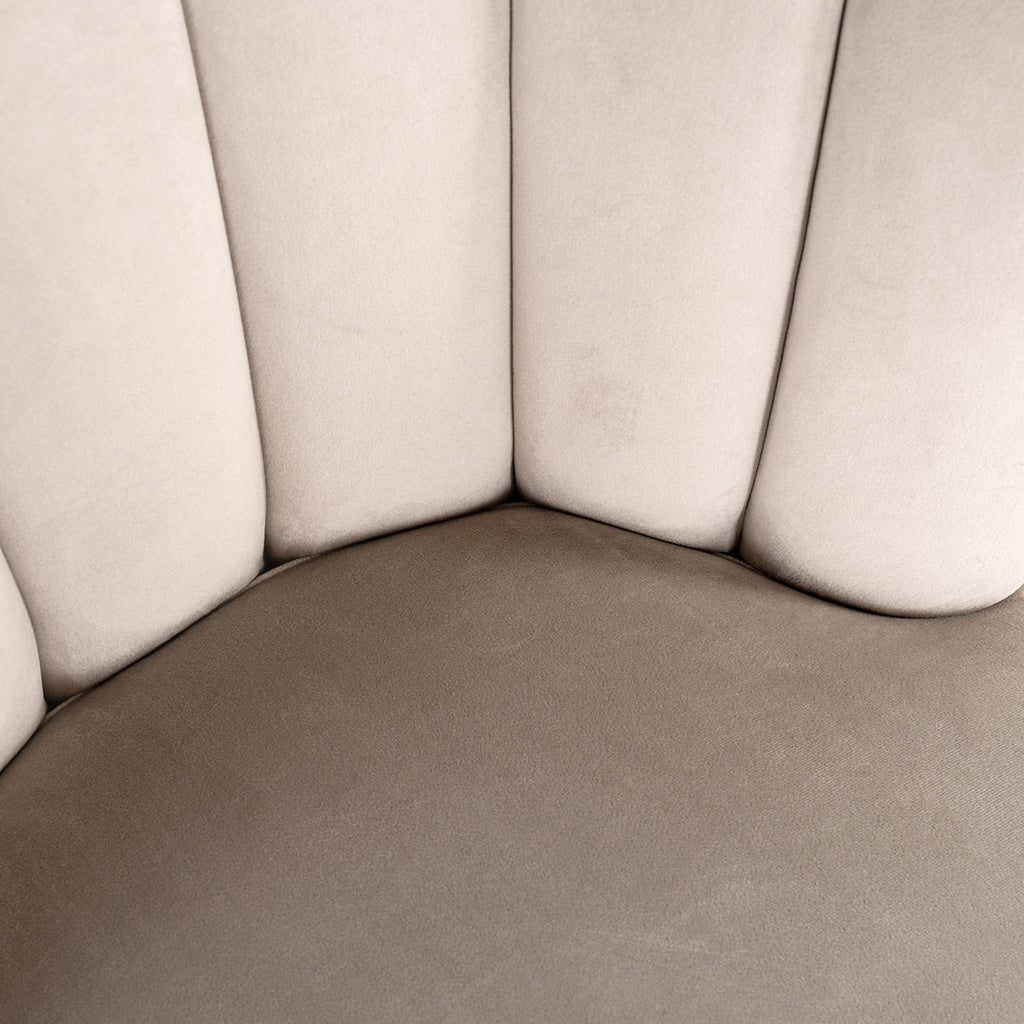 Stuhl Pippa Khaki Samt / Schwarz (Quartz Khaki 903)