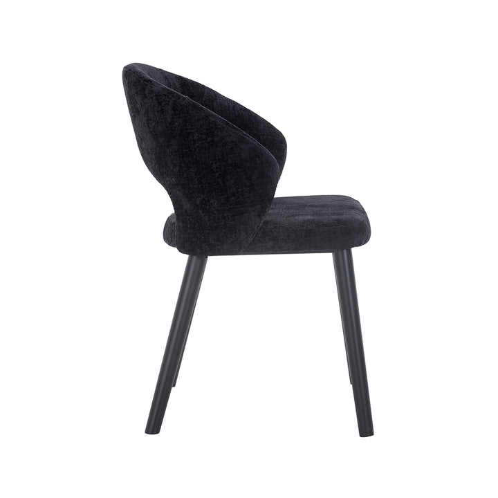 Chair Savoy black chenille (Bergen 809 black chenille)