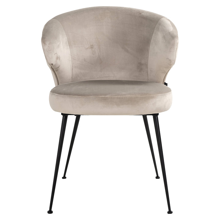 Chair Xandra khaki velvet (Quartz Khaki 903)