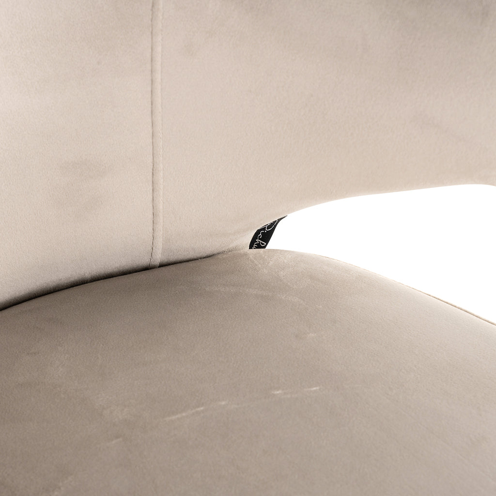 Chair Xandra khaki velvet (Quartz Khaki 903)