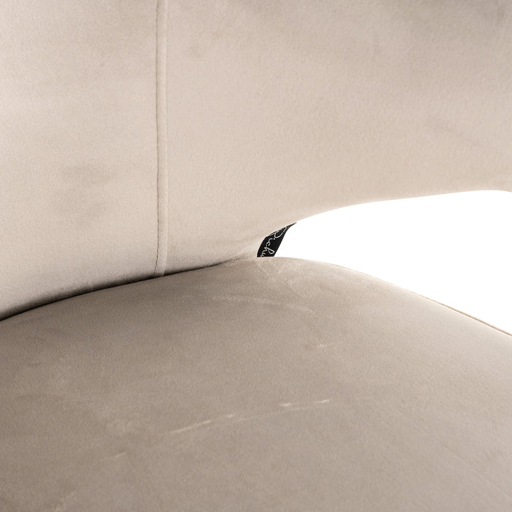 Chair Xandra khaki velvet (Quartz Khaki 903)