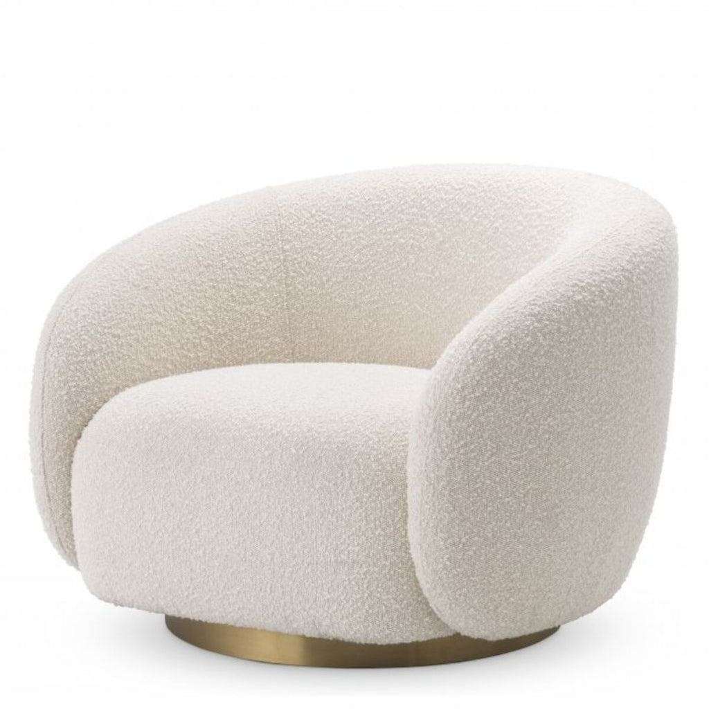 Eichholtz Draaifauteuil Brice Bouclé Cream