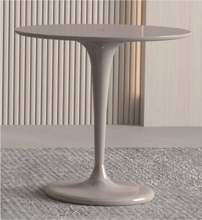 Bijzettafel Ritz in taupe hoogglanslak in een interieur