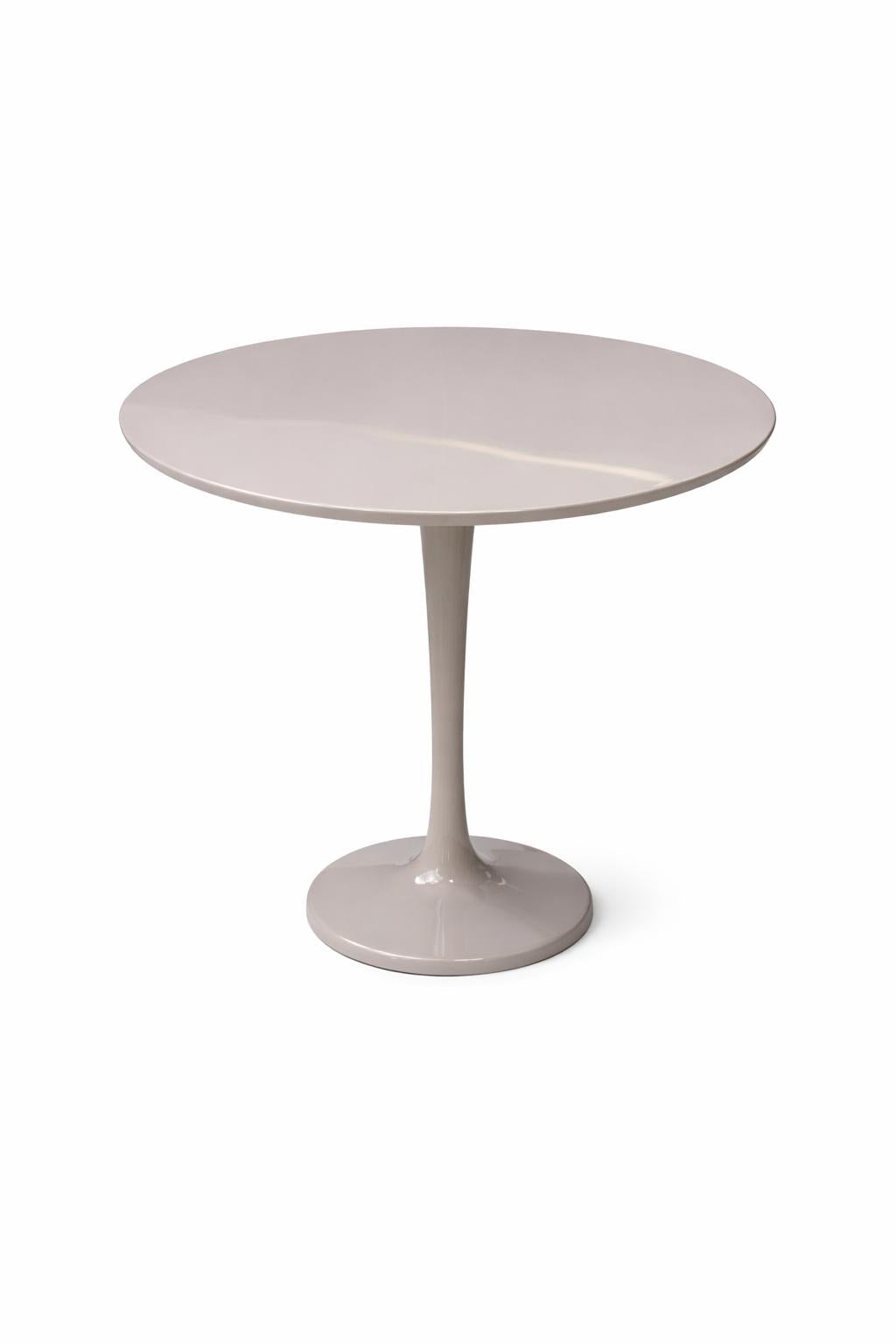 Bijzettafel Ritz in taupe hoogglanslak – vrijstaand productbeeld