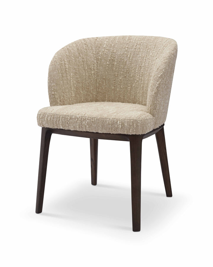 Eetkamerstoel Alana in taupe bronsafwerking – vrijstaand productbeeld