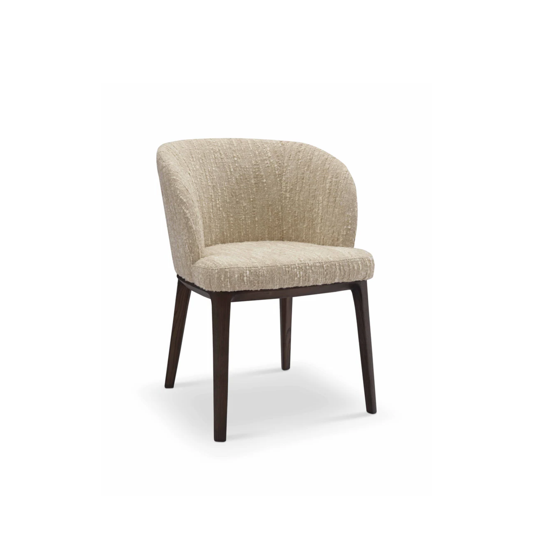 Eetkamerstoel Alana in taupe bronsafwerking – vrijstaand productbeeld