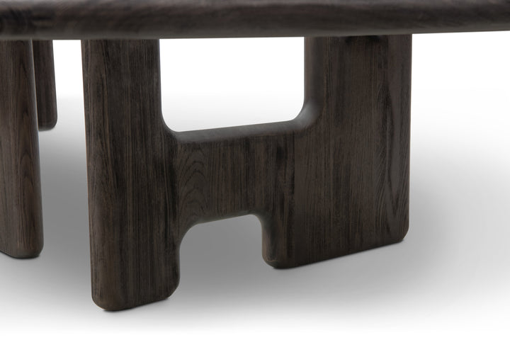 Salontafel Palermo in zwart eiken – detail