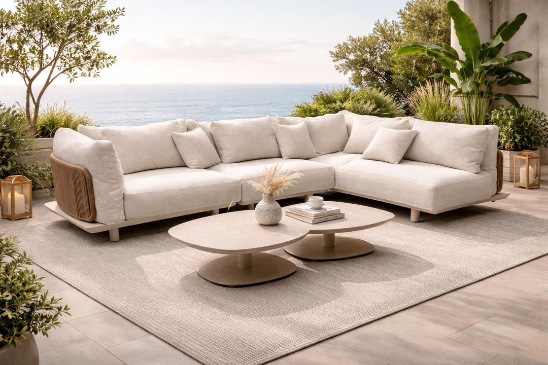 Loungeset Four Season in weerbestendige bekleding in een interieur