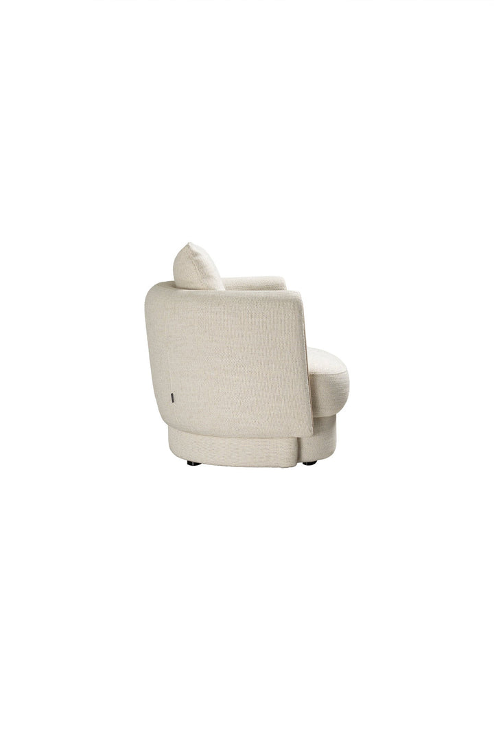 Fauteuil Tarida in travertin – vrijstaand productbeeld