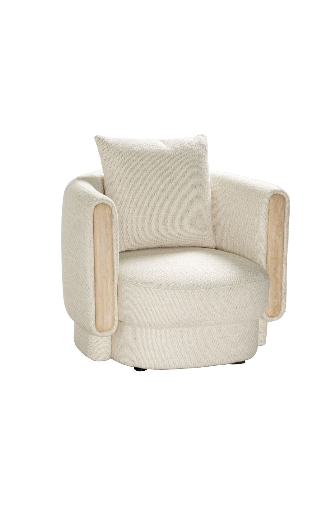 Fauteuil Tarida in travertin – vrijstaand productbeeld