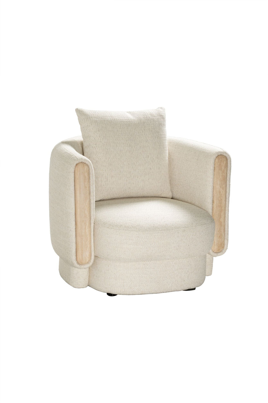 Fauteuil Tarida in travertin – vrijstaand productbeeld