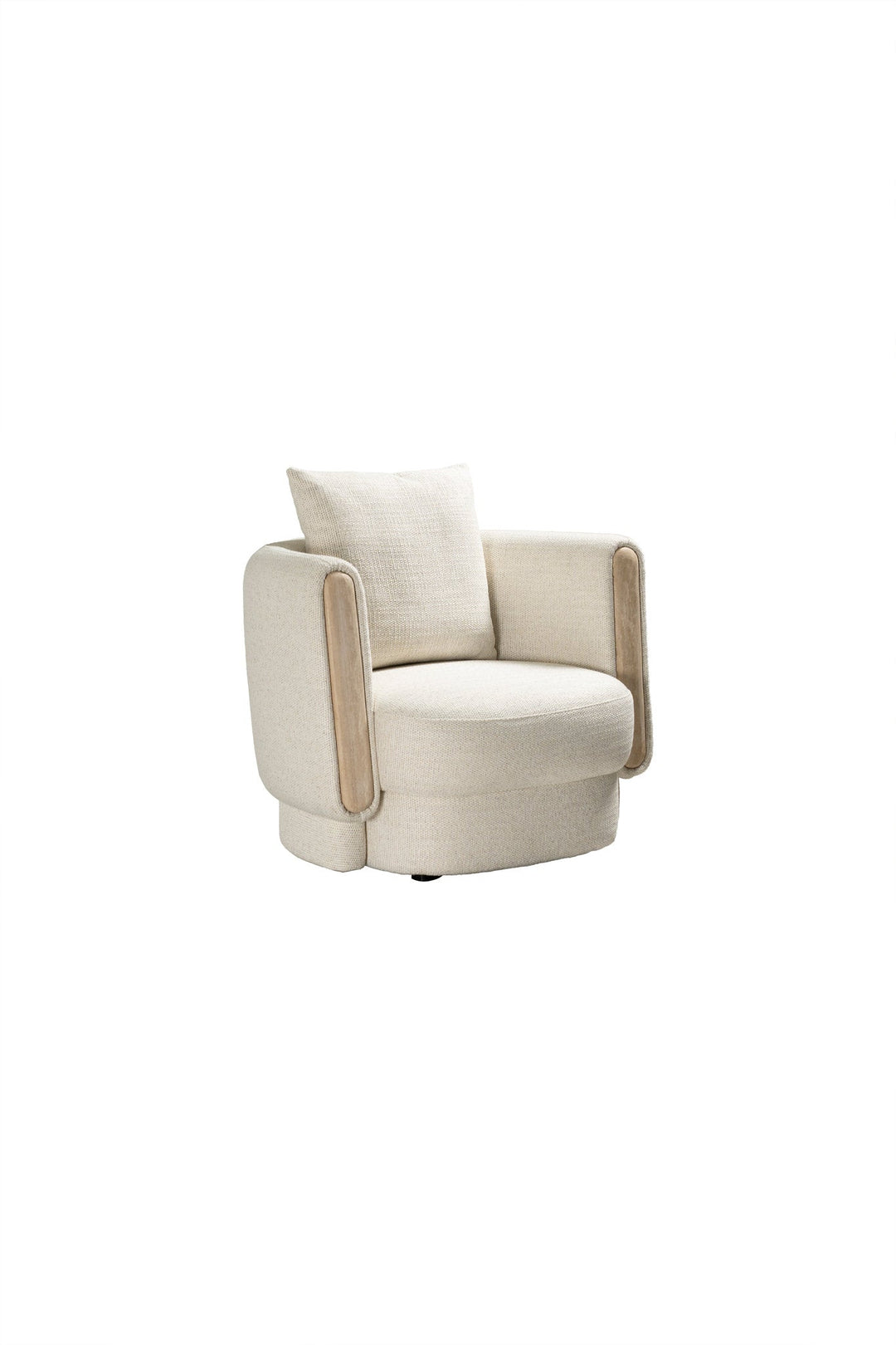 Fauteuil Tarida in travertin – vrijstaand productbeeld