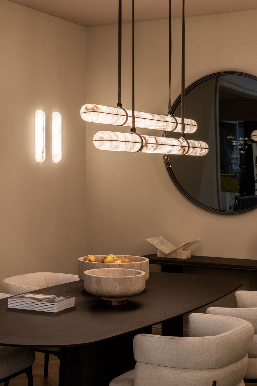 Schaal Celesti in een interieur