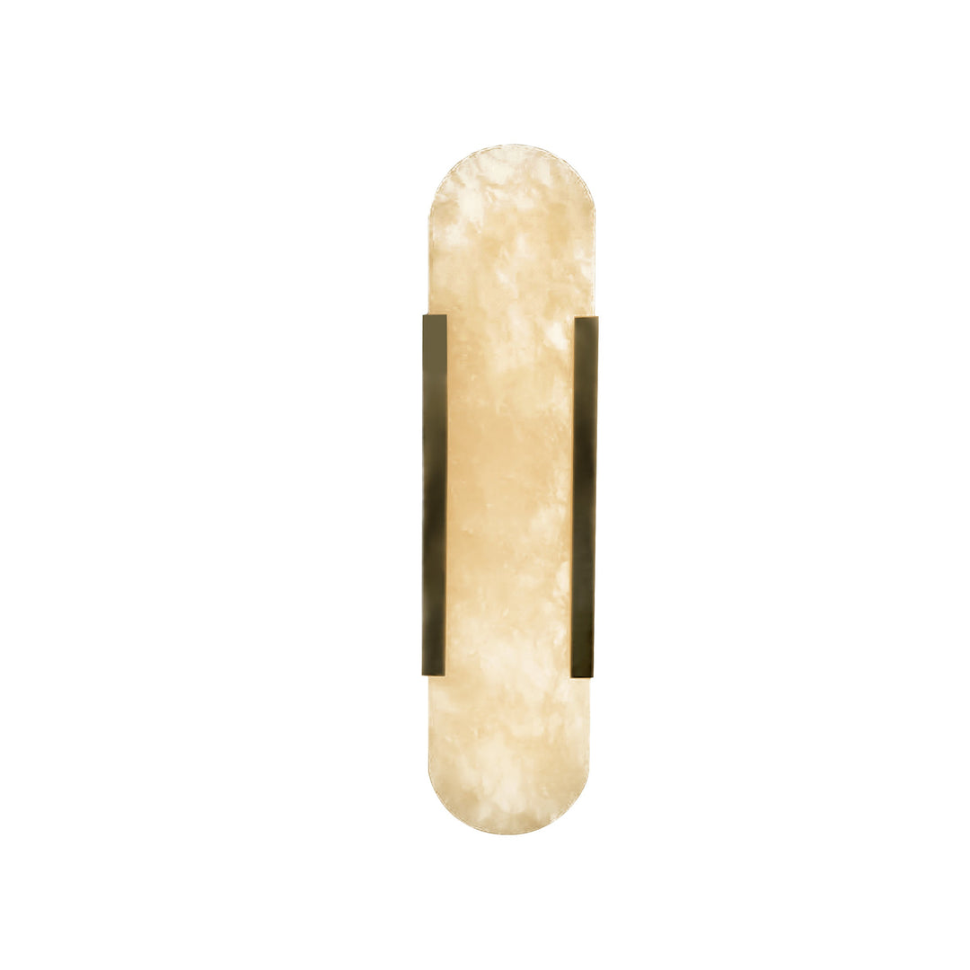 Wandlamp Vicenzo in albast – vrijstaand productbeeld