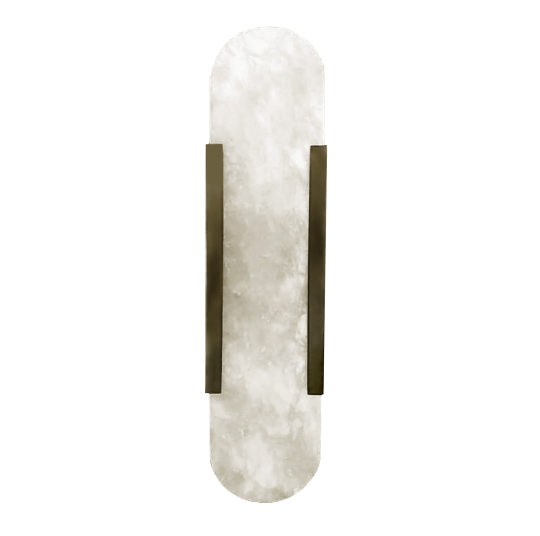Wandlamp Vicenzo in albast – vrijstaand productbeeld