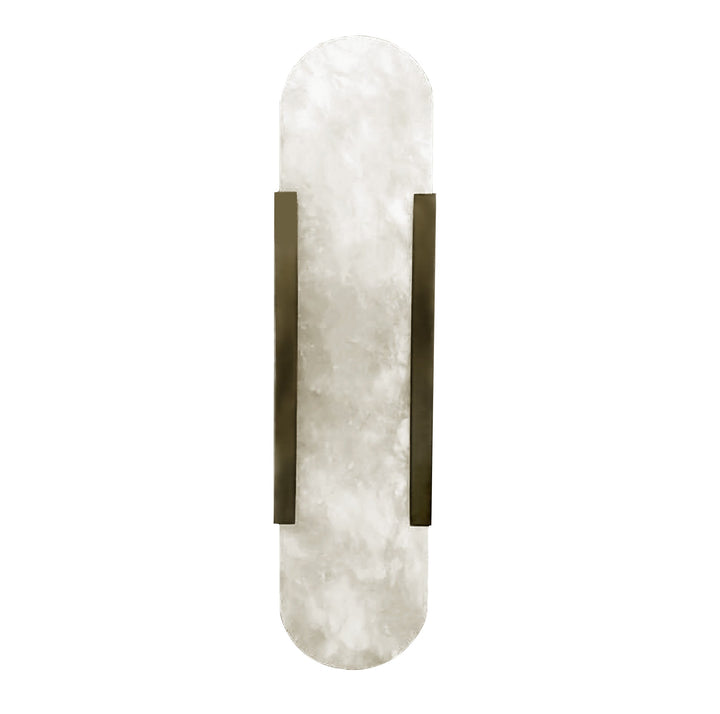 Wandlamp Vicenzo in albast – vrijstaand productbeeld