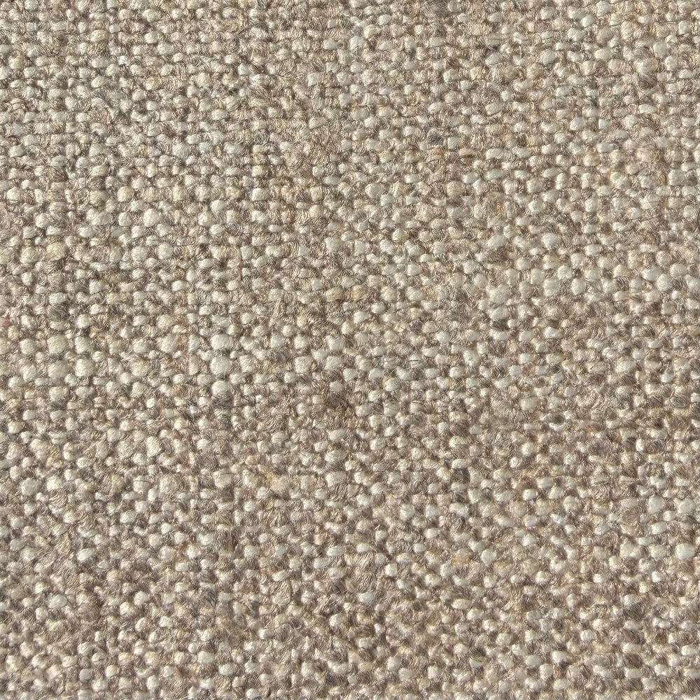 Bank Donovan in geweven stof in Marfa lichtbeige – detail