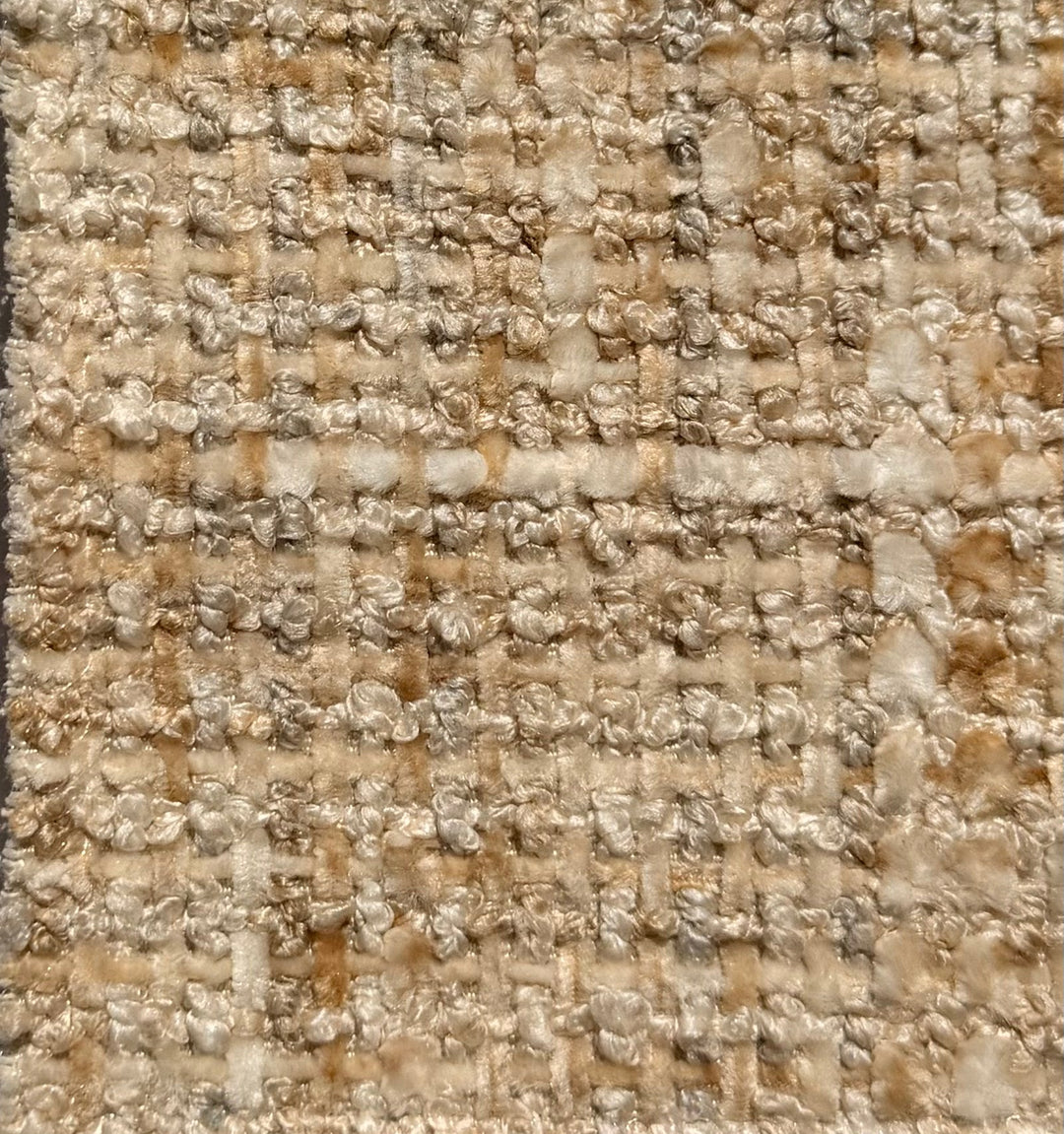 Draaifauteuil Donovan in geweven stof in Marfa lichtbeige – detail