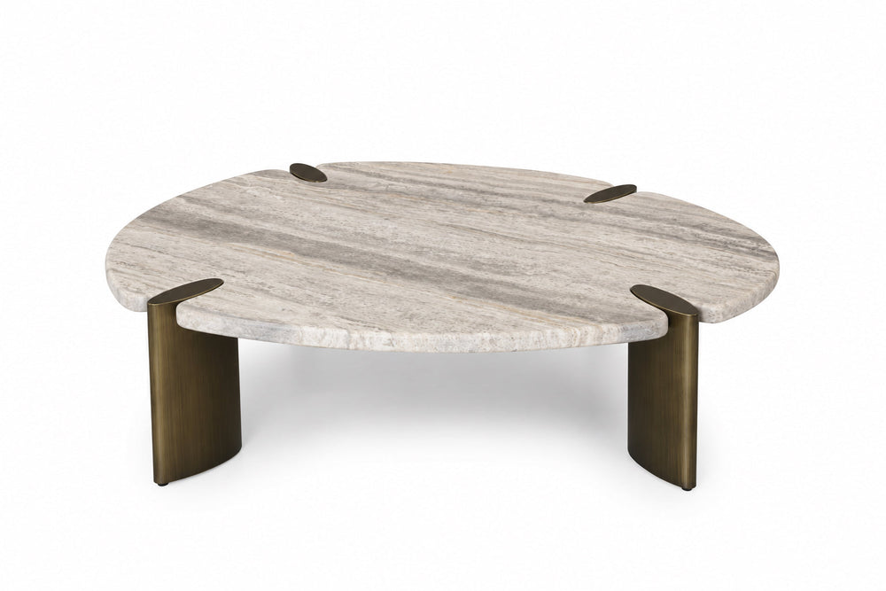 Salontafel Romano in travertin – vrijstaand productbeeld